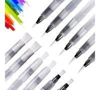 UPINS Lot de 12 stylos pinceaux pour peinture aquarelle