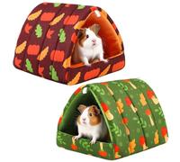 UPINS Lot de 2 lits pour cochon d'Inde, cachette pour cochon d'Inde