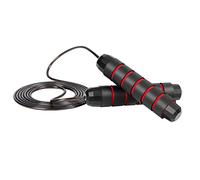 UPIRT Corde à sauter réglable pour le fitness, corde à sauter à vitesse rapide, roulements à billes sans nœuds, poignée antidérapante en mousse à mémoire de forme, corde à sauter pour femmes, hommes,