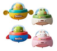 Upiulote 4pcs Baby Car Toys Space The Tme Toy Cars for Toddlers 1-3 Press and Go Animal UFO Toy Cars for Baby Girls Car Toys pour 1 à 3 Ans Cadeaux d'anniversaire