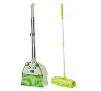 Upiulote Brome pour Tout-Petit et Ensemble de Nettoyage, vadrouille pour Enfants et Ensemble de balais, Mignon pour Tout-Petit du Chat, pan à poussière vadrouille Extensible pour Faire Semblant Jouer