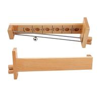 Upiulote Catch The Moon Game 2pcs 11, 8 Pouces Jeux de Table en Bois avec Balle en métal et Cannes équilibrant Les Jeux de Bar développement pour Les Enfants Adultes Attraper Le Jeu Lune