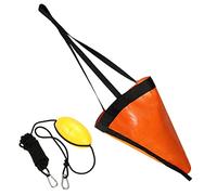 Upiulote Chaussettes dérivantes pêche au Kayak bouée 24 Pouces Ancre de Bateau Marin Drogue pour la rivière océan ancrage du Sac de pêche à la traîne Orange 2pcs