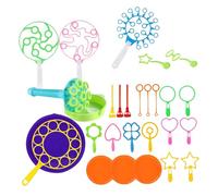 Upiulote Les Baguettes à Bulles définissent Une boulle de Stick à Anneau de Savon Savon fêtes d'été pour Les Enfants Couleur aléatoire 28pcs