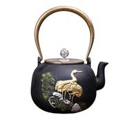 Théière en fonte avec poignée en cuivre 1200 ml/40 oz bouilloire à thé théière japonaise Tetsubin enduite avec intérieur émaillé