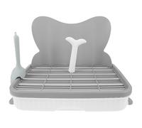 UPKOCH 1 bac à litière pour Chiots - Bac étanche pour l'apprentissage de la propreté en intérieur - Facile à Nettoyer - à litière pour Petits Animaux - Support Ouvert pour Tapis Absorbant