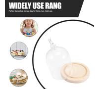 UPKOCH 1 Ensemble Abat-Jour de Bougie Mignon étalon comptoir de Cuisine Afficher décor de Couverture en Verre créatif Couvercle en Verre avec Socle Couvercle en Clair Un