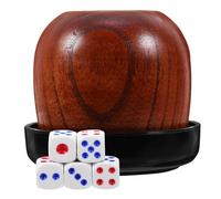UPKOCH 1 Ensemble De Gobelets À Dés Jeu De Société Plateau À Dés Jeux De Dés Jouets Gobelet À Rouler Jeux De Société Code Gobelet À Dés Fourniture De Jeux De Société