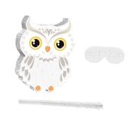 UPKOCH 1 Ensemble De Piñatas Hibou : Piñata 3d Animaux De Avec Bandeau Pour Les Yeux - Décorations De Fête D'anniversaire Pour Enfants Dans La Jungle - Jeu De Baby Shower