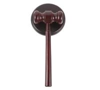 UPKOCH 1 Ensemble Marteau de Juge Bois avec Socle Marteau Enchères Pratique pour Garçon Fille et Jouets de Justice