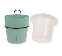 UPKOCH 1 Ensemble Pot de Fleurs Auto Arrosant avec Réservoir Eau Jardin Vertical Pratique pour Plantes et Fleurs Design Simple et Élégant avec Indicateur de Eau de Pot Plastique avec