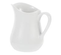 UPKOCH 1 gobelet à lait en céramique - Pour sauce - Pichet à lait - En porcelaine - 1 l - Petit lait - Café - Crème à lait - Pitcher - Blanc, E1642042CGG