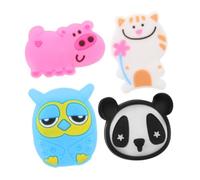 UPKOCH 1 Jeu Amortisseurs De Vibration pour Raquette De Tennis De Cartoon Chat Blanc Cochon Rose Panda Hibou Absorption des Chocs Et Portable 4 Pièces
