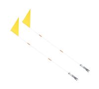 UPKOCH 1 Jeu Drapeaux De Sécurité Pour Vélo Fibres De Drapeaux Triangulaires Étanches Pour Visibilité Accessoires De Vélo Pour Filles 2 Pièces