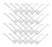 UPKOCH 1 Jeu Ressorts De Remplacement Pour Sécateur De Jardin Lot De Acier Inoxydable Faciles À Installer Compatibles Avec Cisailles Et Ciseaux Performance Stable Et Efficacité 20 Pièces