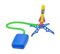 UPKOCH 1 Jeu -roquettes Fusée Volante en Mousse pour Tout-Petits Jouet de fusées en Plein air Jouet Les Jouets d'enfants Jeu en Plein air fusées avec Rampe de Lancement à Pied