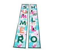 UPKOCH 1 Paire Bannière de Porte Décorative Hello Summer de Lors Célébrations