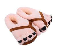 UPKOCH 1 paire de pantoufles cosplay pour gros orteils - Pantoufles en peluche imitation pieds de Cro-Magnon, d'intérieur amusantes et antidérapantes en mousse - Accessoire de costume de