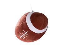 UPKOCH 1 PC Oreiller De Basket Moelleux Chiens en Peluche pour Enfants Ballon De Rugby en Peluche Oreiller en Peluche Dents De Balle en Peluche Jouet Grinçant Jouet pour Animaux De