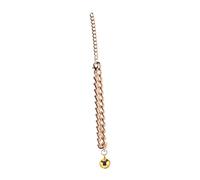 UPKOCH 1 Pièce cloches de collier pour petits chiens Accessoire chat UV perlé chaîne de collier de chien cloches pour chiens cloche pour animaux de compagnie chien avec aluminium Doré
