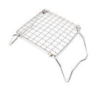 UPKOCH 1 pièce Support de Barbecue Acier Inoxydable Rack Portable pour Picnics et Camping pour Viandes et Feux de Camp