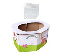 UPKOCH 1 Pièce Toilettes Portables Pliables Insert Des Toilettes Pot De Voyage Pour Bébé De Plein Air Toilettes Pliantes Pour Bébé Adultes Toilettes Pliantes Portables Blanche Papier