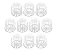 UPKOCH 10 Nichoirs en Plastique Blanc pour Canaris, Compatibles Plusieurs Cages, Entretien Simple, Reproduction des Oiseaux en Volière Domicile