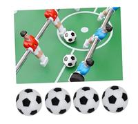 UPKOCH 10 pièces Balles de Football Foot Balles de Remplacement Noires et Blanches Résine Écologique Accessoires Durables pour Jeu de Table