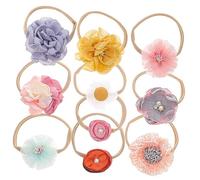 UPKOCH 10 Pièces Bandeau Fleur Garçon Fille Fille Accessoire Coiffure Cheveux Garçon Motifs Assortis