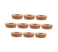 UPKOCH 10 Pièces Bouchons Liège Percés pour Bouteilles Verre Bouchons Étanches pour Hydroponie Couvercles Naturels et Durables pour Pots à Plantes Hydroponiques Décoration Intérieure