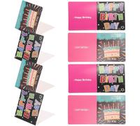 UPKOCH 10 Pièces Carte de Vœux D’anniversaire Créative, Message Joyeux | Finition Dorée Élégante, pour Accompagner Rapidement un Présent, Collègues et Proches, Célébration Chaleureuse