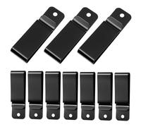 UPKOCH 10 pièces Clips de Ceinture Métalliques Résistants Crochets de Fixation pour Sacs Ceintures et Accessoires Accroche Rapide pour Usage Quotidien