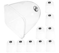 UPKOCH 10 Pièces Cloche de Jardin Protecteur de Plantes Transparent avec Ventilation Abri Humide pour Semences et Petites Plantes pour Conditions Climatiques Difficiles