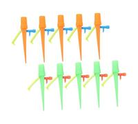 UPKOCH 10 Pièces Dispositif Arrosage Automatique pour Plantes Goutteurs Réglables avec de Débit Système Irrigation pour Fleurs et Plantes Pot Couleurs Orange et Vert