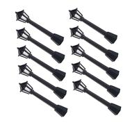 UPKOCH 10 Pièces Miniature Street Lights Mini Lamp Posts for Dollhouse Garden and Diorama Decoration Easy to Install Realistic Landscape Ornaments