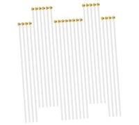 UPKOCH 100 Bâtons de Drapeau en Plastique 25 Cm, Kit de Mât de Drapeau Soi-même, Accessoires Polyvalents pour Fêtes et Événements Sportifs, Pièces de Rechange Légères et Résistantes