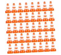UPKOCH 100 pièces Miniature Roadblock Toy Traffic Cones Set for Children Educational Safety Training Plastic Cones for Motor Skills and Logical Thinking Development