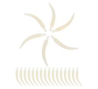UPKOCH 100 Pièces Pendentifs Éléphant Design Réaliste, Facile à Installer en Plastique Blanc 4cm pour Fabrication de Bijoux pour Expositions D'art et Décoration