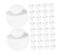 UPKOCH 100 Pièces Plastic Round Badge Holder Transparent Button Badge Protector Pin Cover For Anime Display And Storage