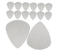 UPKOCH 100 Pièces Stainless Steel Guitar Picks Bass Finger Plectrums Flat Metal Thumb Picks For Electric Acoustic Guitar Rock Jazz Country