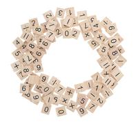 UPKOCH 100 Pièces Tuiles Numériques Bois pour Mathématiques Jouet Éducatif De Comptage Mini Tuiles Bois pour Apprentissage Préscolaire Activités Ludiques Décoration Et Bricolage