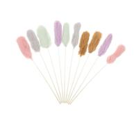 UPKOCH 10pièces Baguette Jouet Interactif pour Chaton Peluche Douce sur Fil Long Et Flexible Simulation Proie Oiseau pour Chats Intérieur