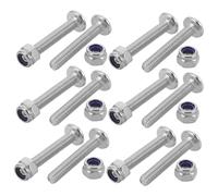 UPKOCH 12 Ensembles Foosball Screws and Nuts Metal Furniture Connector Bolts for Table Football Replacement Parts High-Strength Fasteners for Stable Gameplay