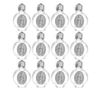 UPKOCH 12 Pièces Bouteille en Verre 15ml Texture Raffinée pour Eau Bénite pour Baptêmes et Célébrations Religieuses Chrétiennes