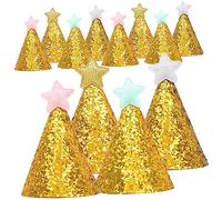 UPKOCH 12 Pièces Chapeau D'anniversaire Cotillons Pour Tout-petits Petits Chapeaux D'anniversaire Faire La Fête Mini Chapeaux D'anniversaire Décorations D'anniversaire Enfants Chiffon