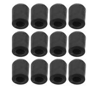 UPKOCH 12 Pièces Embouts en Caoutchouc Noir pour Pique de Violoncelle, Tapis Antidérapant Solide Bruit, Accessoire Pratique Performance