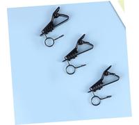 UPKOCH 12 pièces Lot de Pinces Micro Métalliques pour Clips Miniatures Fer Noirs Haute Élasticité pour Fixation Facile sur Col Accessoires pour Karaoké et Visioconférences