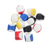 UPKOCH 12 pièces PU Leather Juggling Balls Set for Small Round Beanbags Toy for Outdoor Play and Learning Couleur Aléatoire Couleur Aléatoire