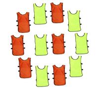 UPKOCH 12 Pièces Veste Entraînement pour Garçon Fille Chasubles de Sport Respirantes avec Ouverts pour Basket Football Rugby Autres Activités Extérieures