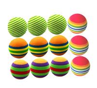 UPKOCH 12pièces Balles Colorées Eva pour Chat Et Animal De Compagnie Balles De Jeu Amusantes avec Styles Différents Légères Et Durables
